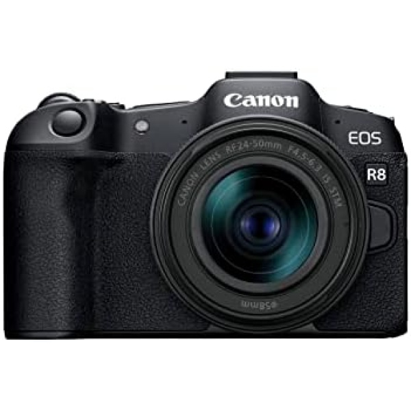 Canon EOS R8 Full-Frame Mirrorless Camera w/RF24-50mm F4.5-6.3 is STM Lens