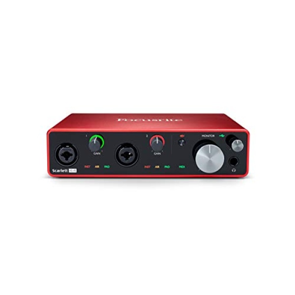 Focusrite Scarlett 4i4 (3rd Gen) USB Audio Interface with Pro Tools, First