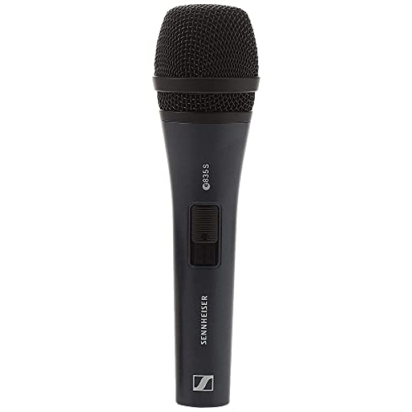 Sennheiser E835-S Dynamic Cardioid Live Handheld vocal Microphone for Vocalist