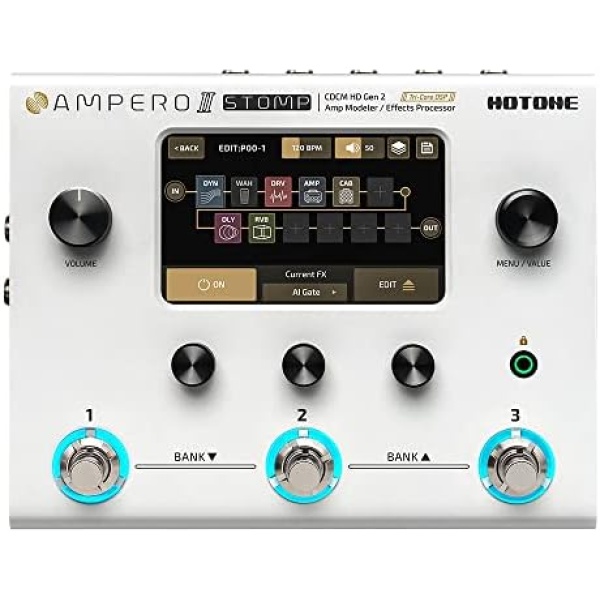 HOTONE Guitar Multi Effects Processor Multi Effects Pedal Touch Screen Guitar