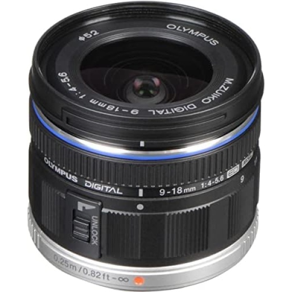 Olympus M. Zuiko 9-18 mm MFT f/4.0-5.6 micro Four Thirds Lens for Olympus and