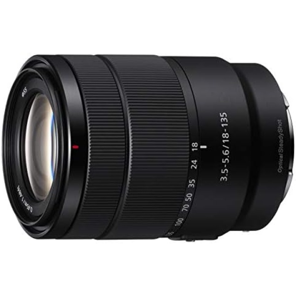 Sony SEL18135 18-135mm F3.5-5.6 OSS APS-C E-mount Zoom Lens, Black