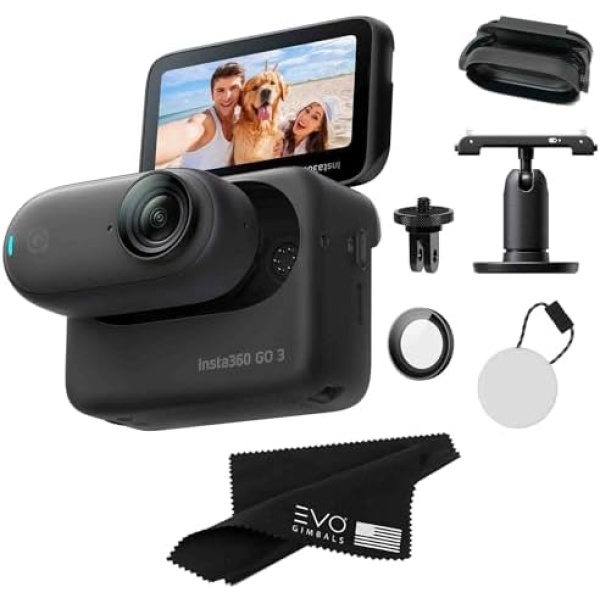 Insta360 GO 3 64GB Midnight Black– Waterproof Tiny Mighty Action Camera