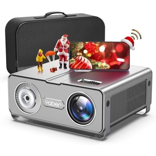 YABER Projector with WiFi and Bluetooth, 15000L Native 1080P Movie Projector