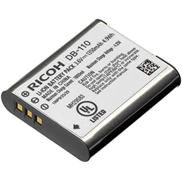 RICOH Rechargeable Rechageable, Silver (RICOH Battery DB-110)