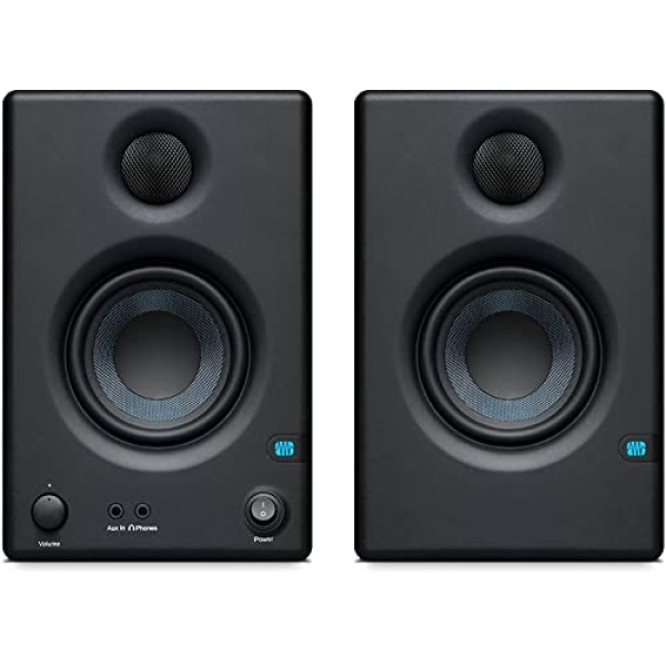 PreSonus Eris E3.5-3.5" Near Field 25 Watts RCA Auxiliary Studio Monitor Speaker