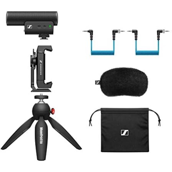 Sennheiser Professional MKE 400 + Mobile Kit, Directional On-Camera Microphone