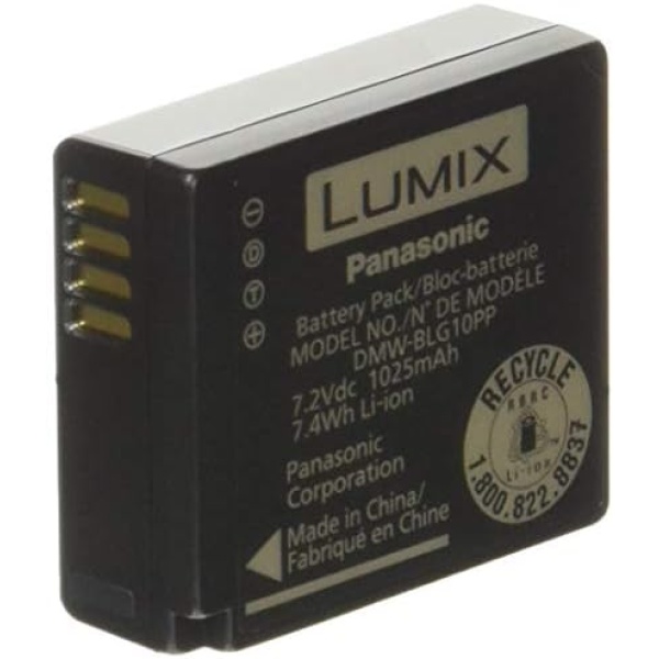 Panasonic Lumix Li-Ion Battery Pack (7.2V, 1025mAh) Black (DMWBLG10)