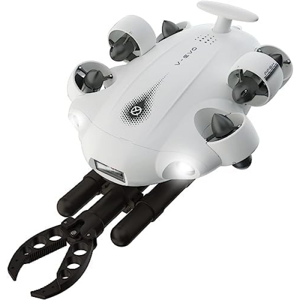 QYSEA FIFISH V-EVO Underwater Drone Kit with Robotic Arm, AI Vision Lock 360°
