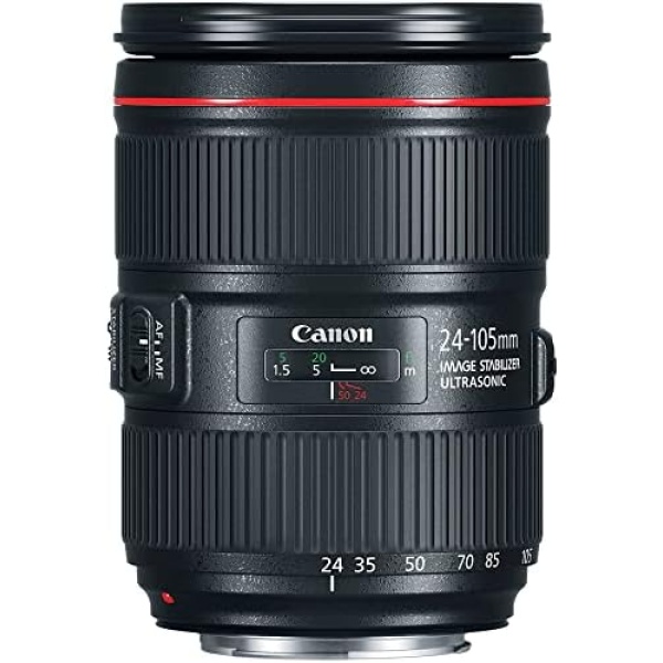 Canon EF 24–105mm f/4L is II USM Lens, Black - 1380C002