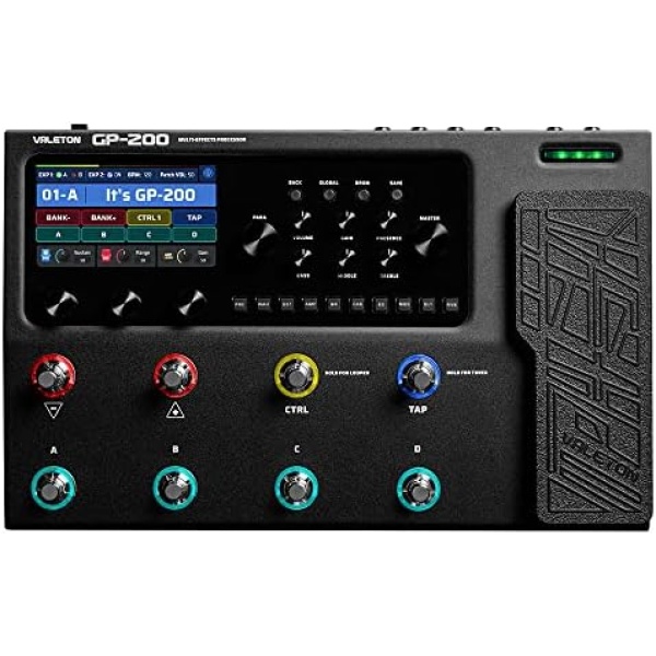 VALETON GP-200 Multi-Effects Guitar/Bass Pedal with Expression, FX Loop